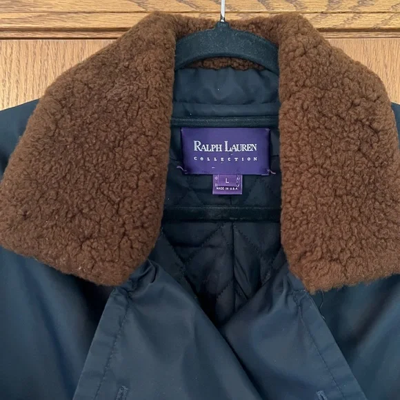 Ralph Lauren Collection Shearling Collar Trench